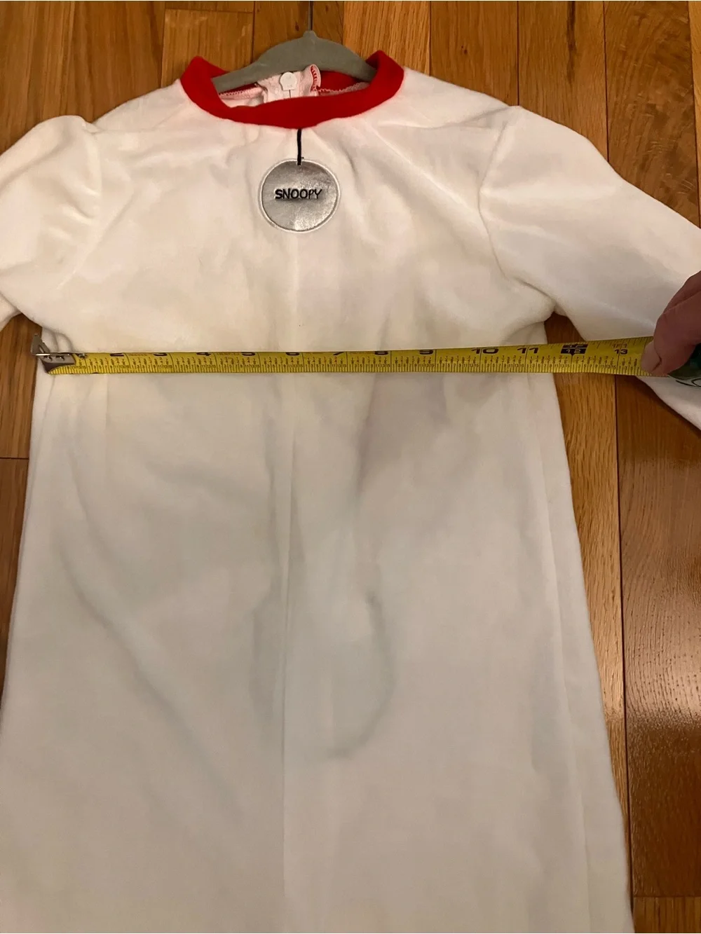 Spirit Peanuts Snoopy Toddler Costume - White with Black Ears and Red Collar